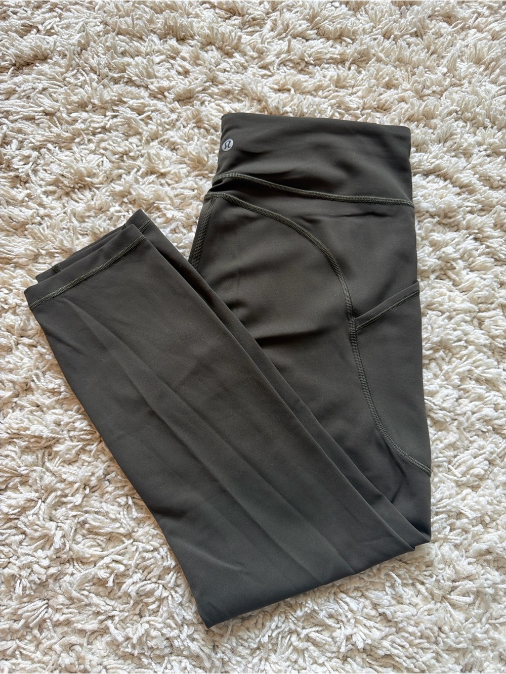 lululemon athletica Olive Green High-Rise Kids Leggings